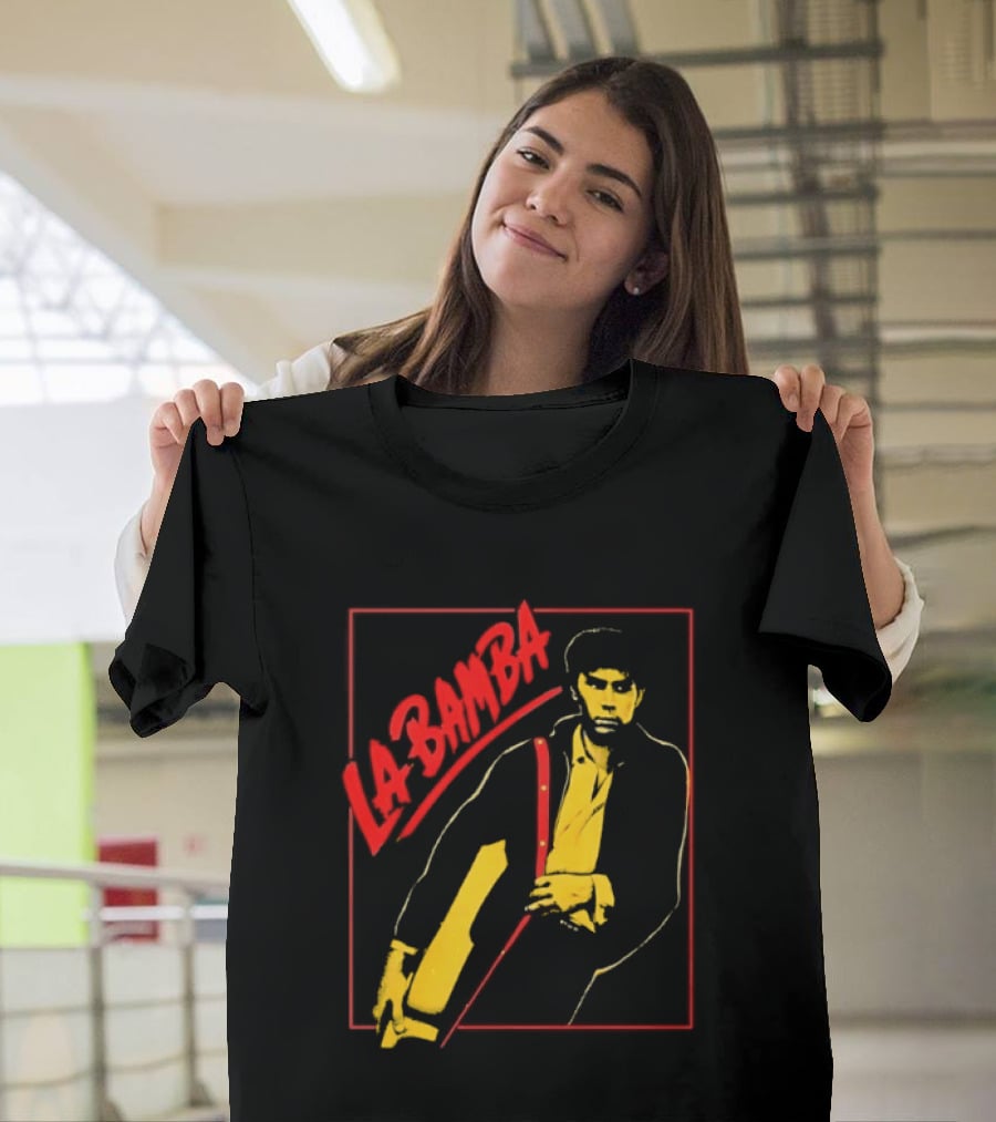 Ritchie Valens La Bamba Rock And Roll Iconic Yellow Red T-Shirt