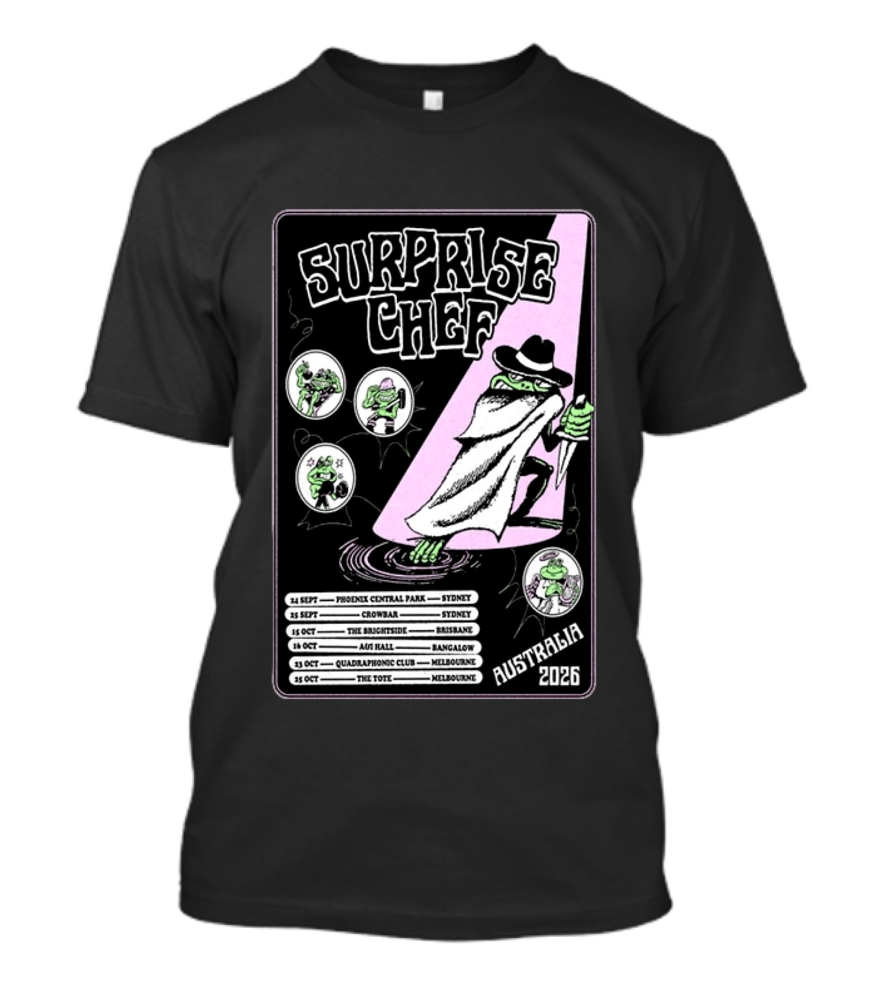 Surprise Chef 2026 Australia Tour Dates Sydney Brisbane Melbourne T-Shirt