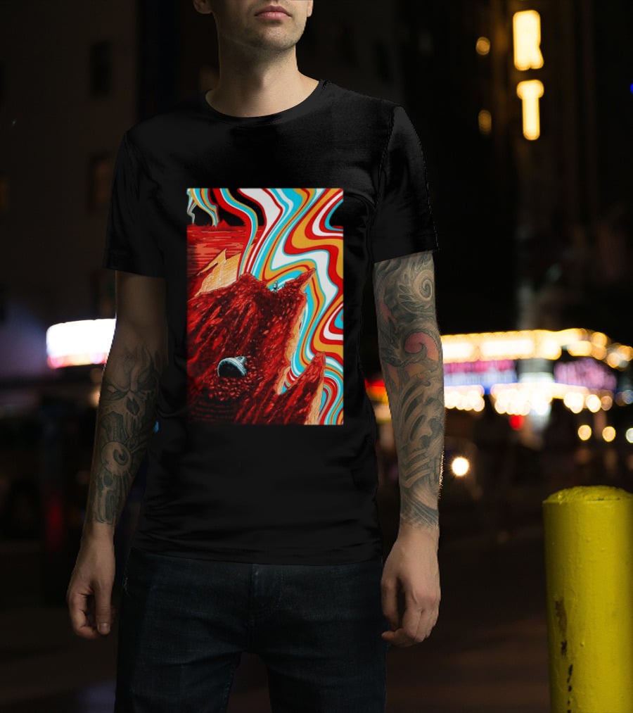 Gov't Mule Livingston MT August 18 2026 Event Psychedelic Swirls Alien Landscape T-Shirt