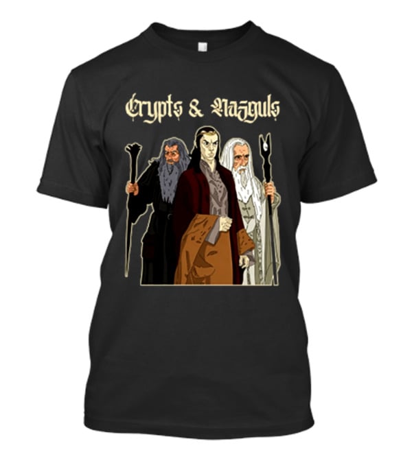 Crypts & Nazgûls Wizards Of The Rings Characters T-Shirt