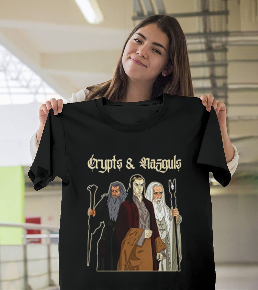 Crypts & Nazgûls Wizards Of The Rings Characters T-Shirt