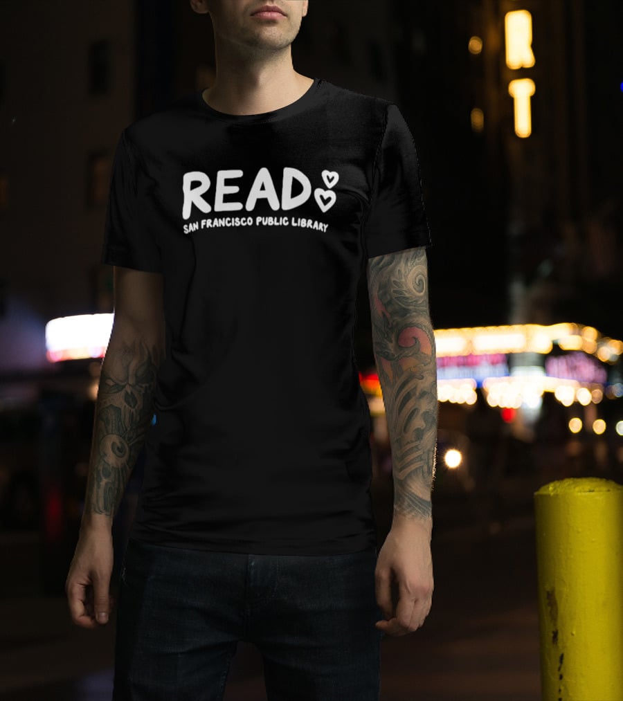 San Francisco Public Library Read Valkyries Hearts T-Shirt
