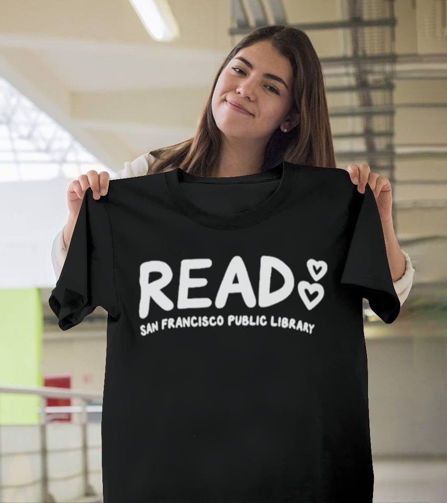 San Francisco Public Library Read Valkyries Hearts T-Shirt