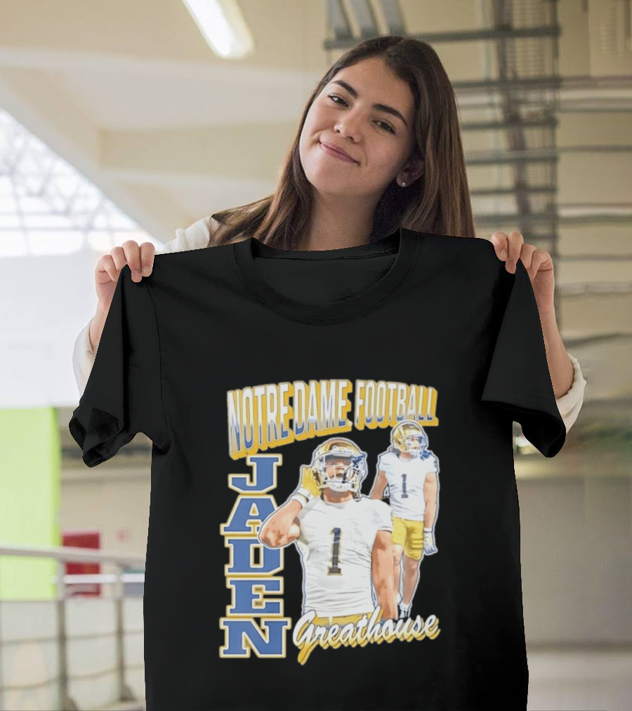 Notre Dame Football Jaden Greathouse 1 Fighting Irish T-Shirt