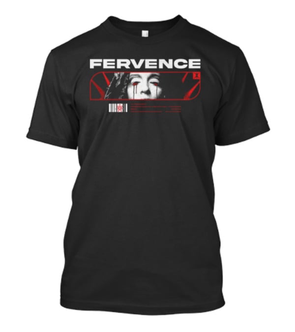 Indiemerchstore Fervence Constructs Effigy Red White Face T-Shirt