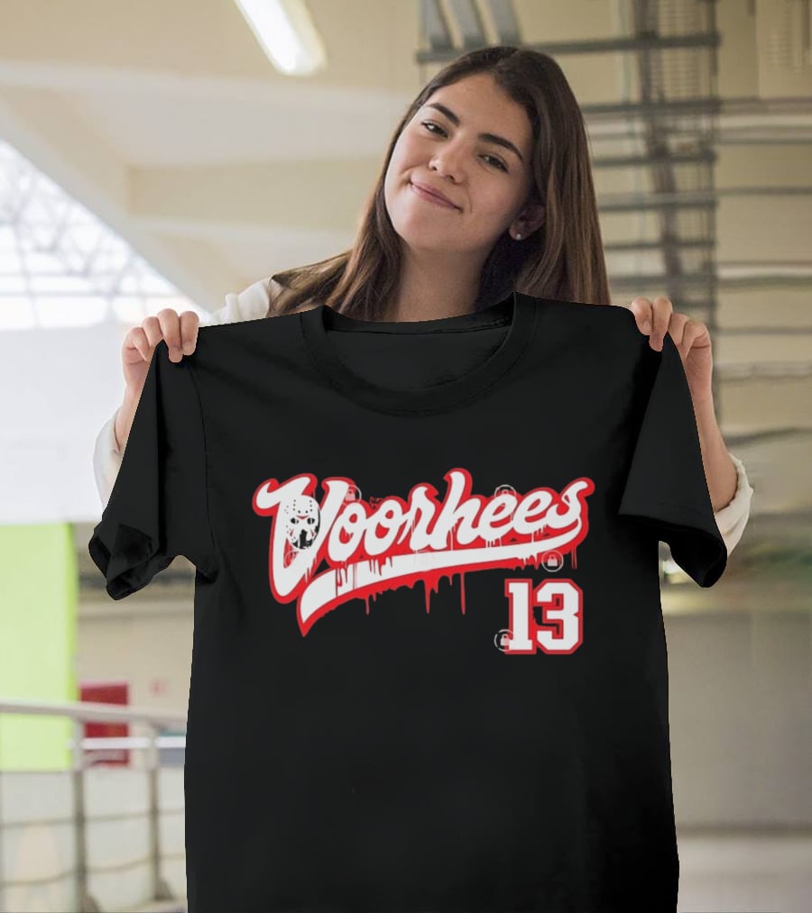 Jason Voorhees Mask Dripping Blood 13 Hockey Friday The 13th T-Shirt