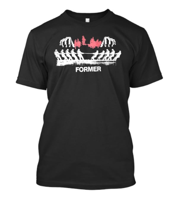 Former Tug Of War Skeleton Hands Gothic T-Shirt
