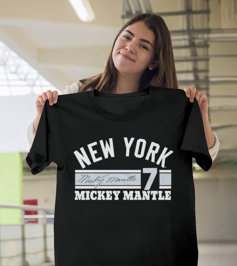 New York Yankees Mickey Mantle 7 MLB Legend T-Shirt