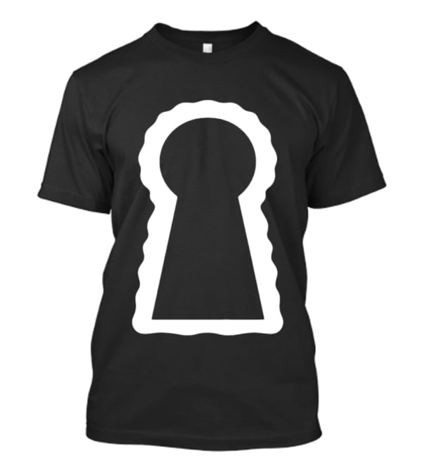 Minimalist Keyhole Secret Door Aesthetic T-Shirt