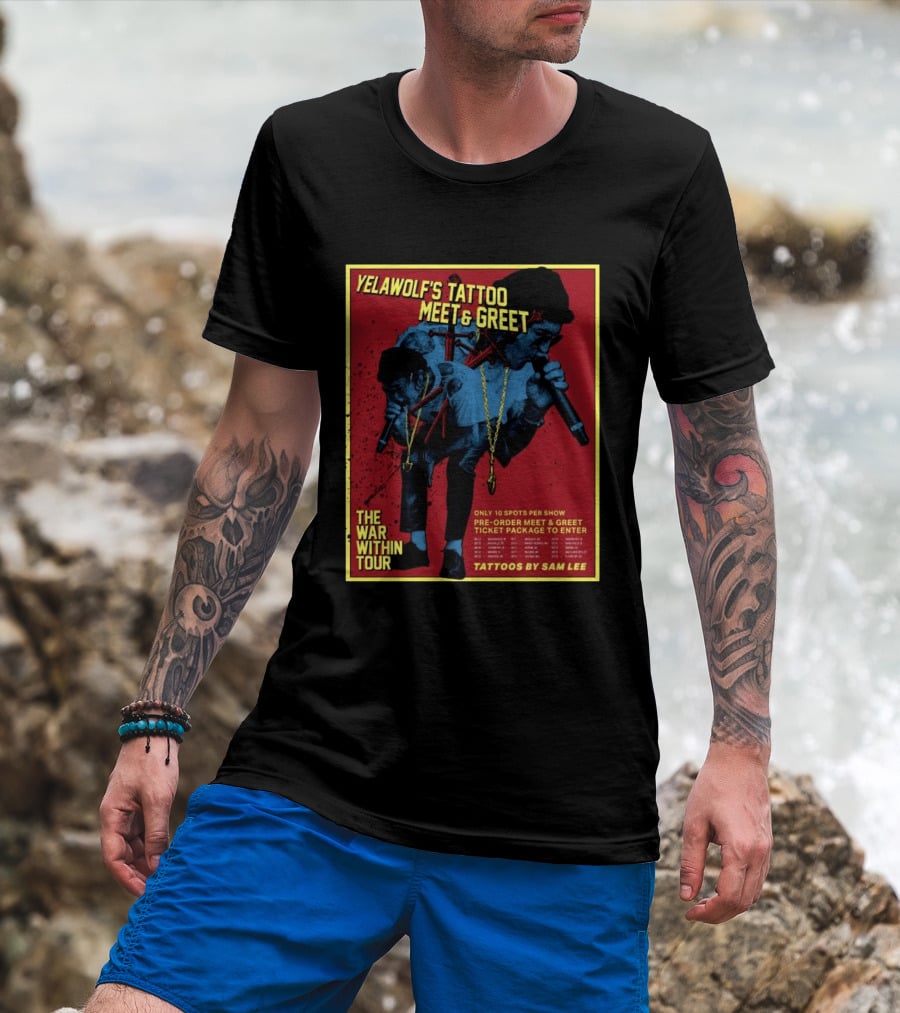 Yelawolf's Tattoo Meet & Greet The War Within Tour Tattoos By Sam Lee T-Shirt