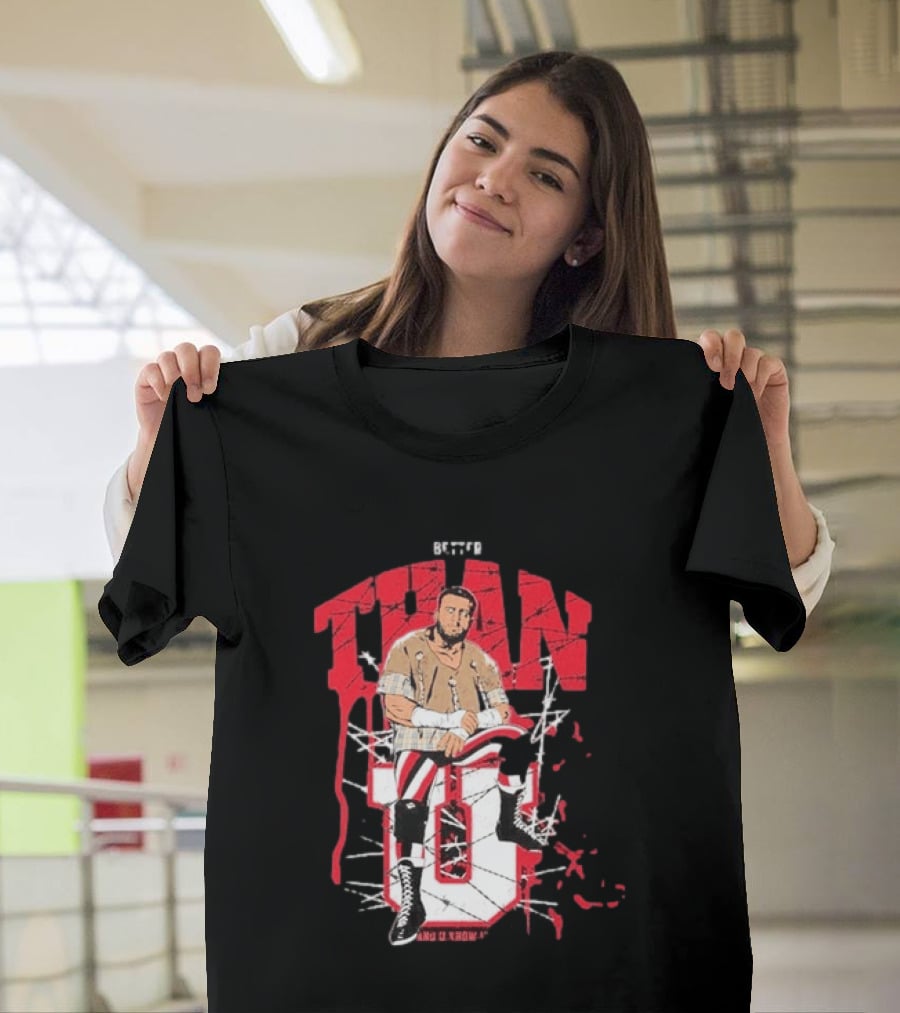MJF Better Than You AEW Champion Barbed Wire Wrestling T-Shirt