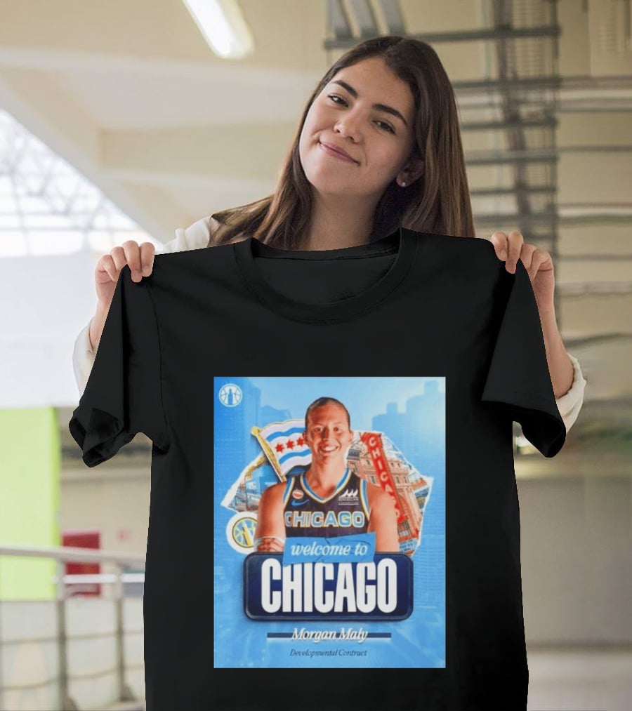 Welcome To Chicago Morgan Maly Developmental Contract Basketball Jersey T-Shirt