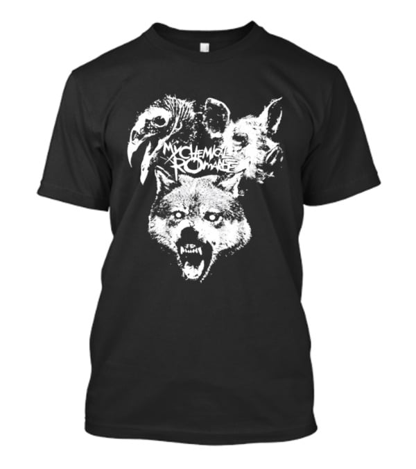 My Chemical Romance Wolf Vulture Pig MCR Band T-Shirt