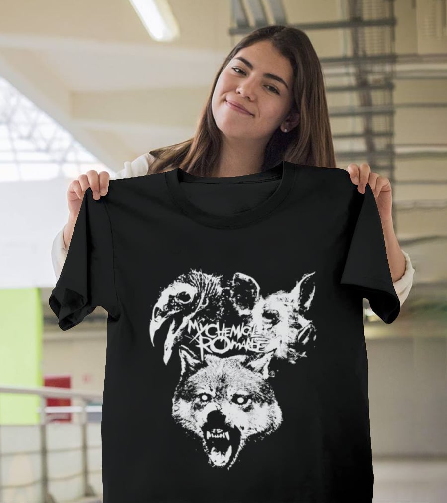 My Chemical Romance Wolf Vulture Pig MCR Band T-Shirt