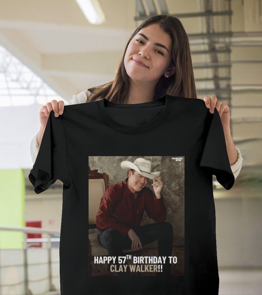 Clay Walker Celebrates Turning 57 In Classic Country T-Shirt