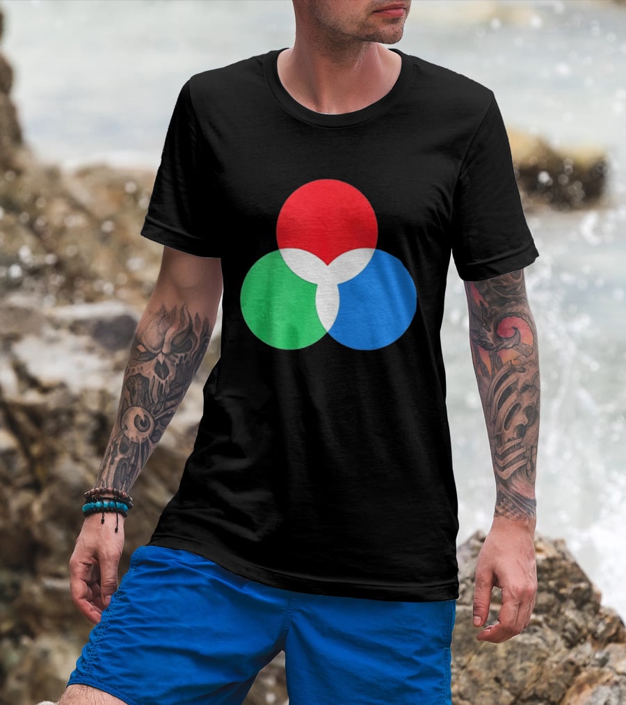 RGB Color Model Venn Diagram Red Green Blue T-Shirt