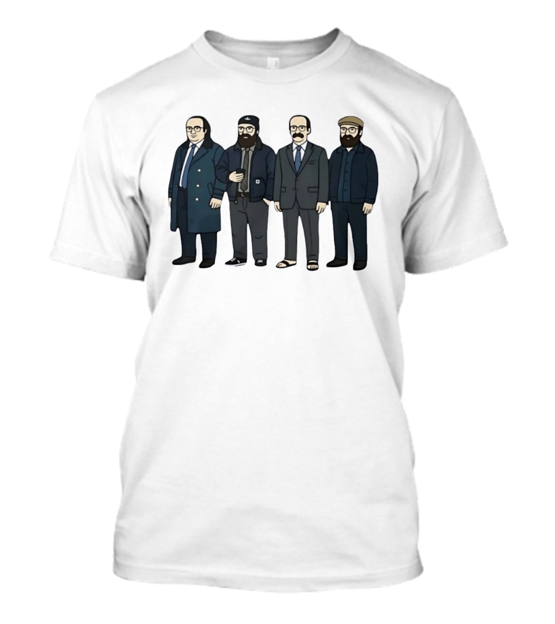 Danny DeVito Seth Rogen David Cross Zach Galifianakis Cartoon Characters T-Shirt