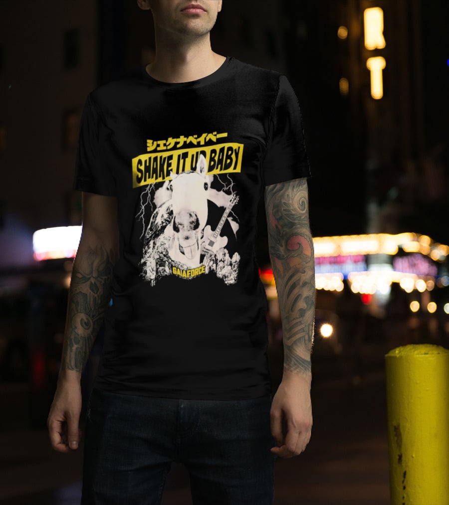 Shake It Up Baby Gaiaforce Horse Electric Guitar T-Shirt