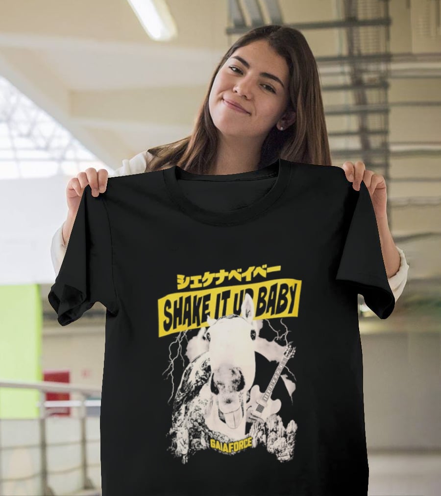 Shake It Up Baby Gaiaforce Horse Electric Guitar T-Shirt
