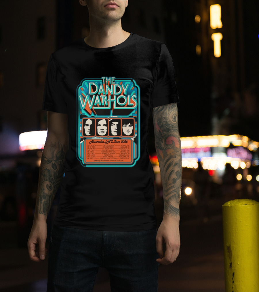 The Dandy Warhols Australia NZ Tour 2026 Concert Dates And Venues T-Shirt