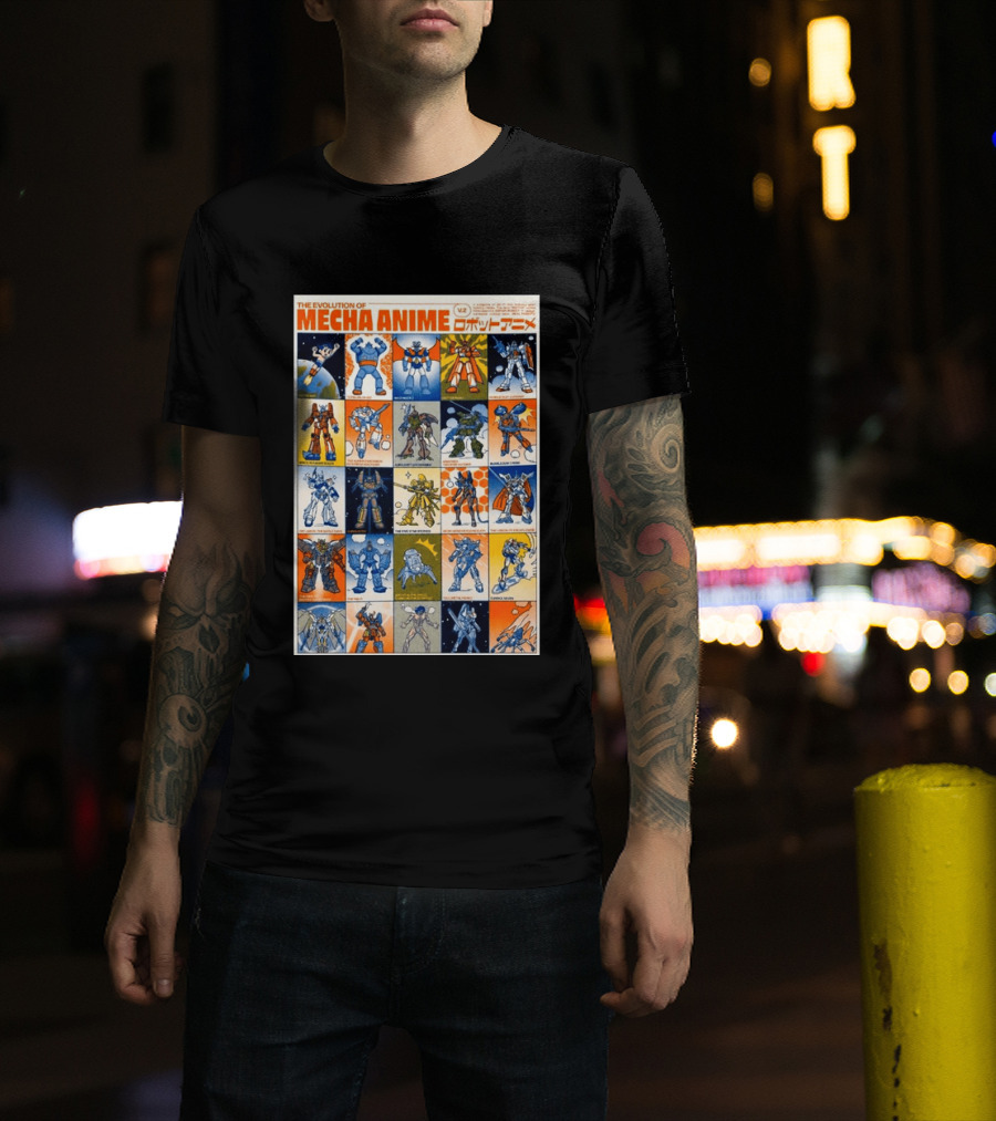 The Evolution Of Mecha Anime V.2 T-Shirt