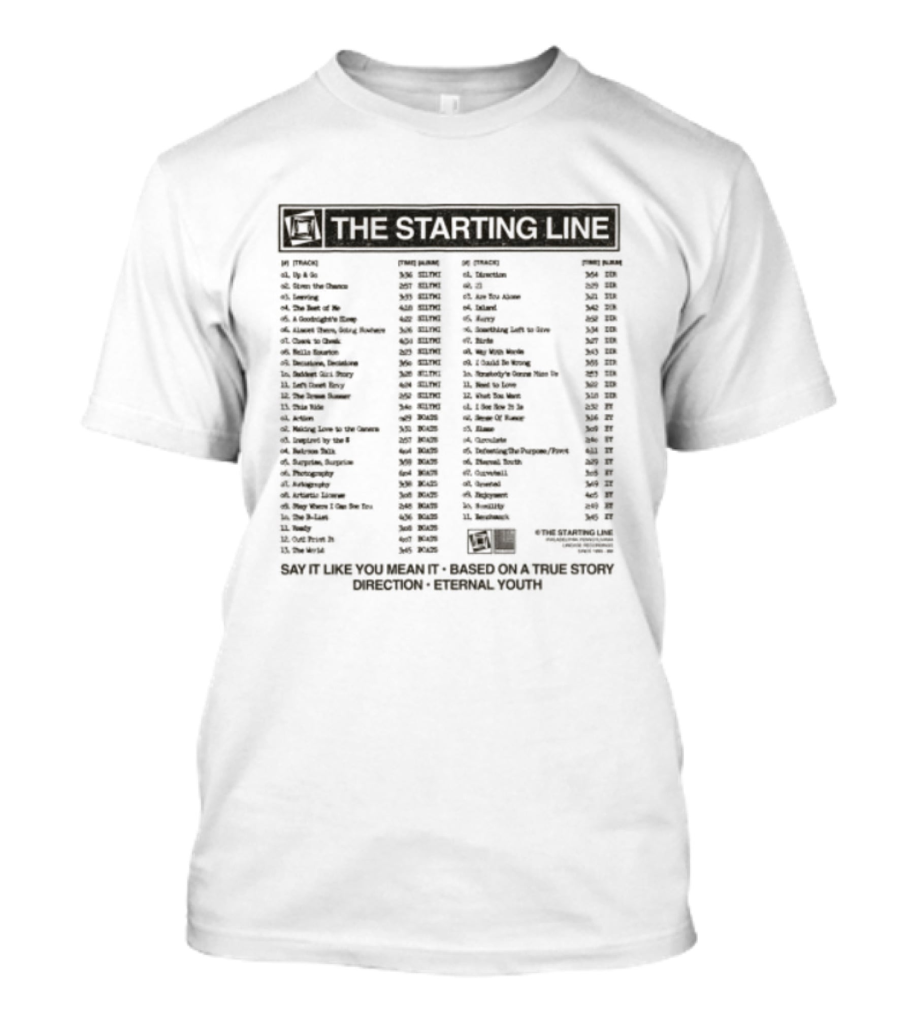 The Starting Line Complete Songs And Lyrics Collection Vintage Music Band Merch T-Shirt
