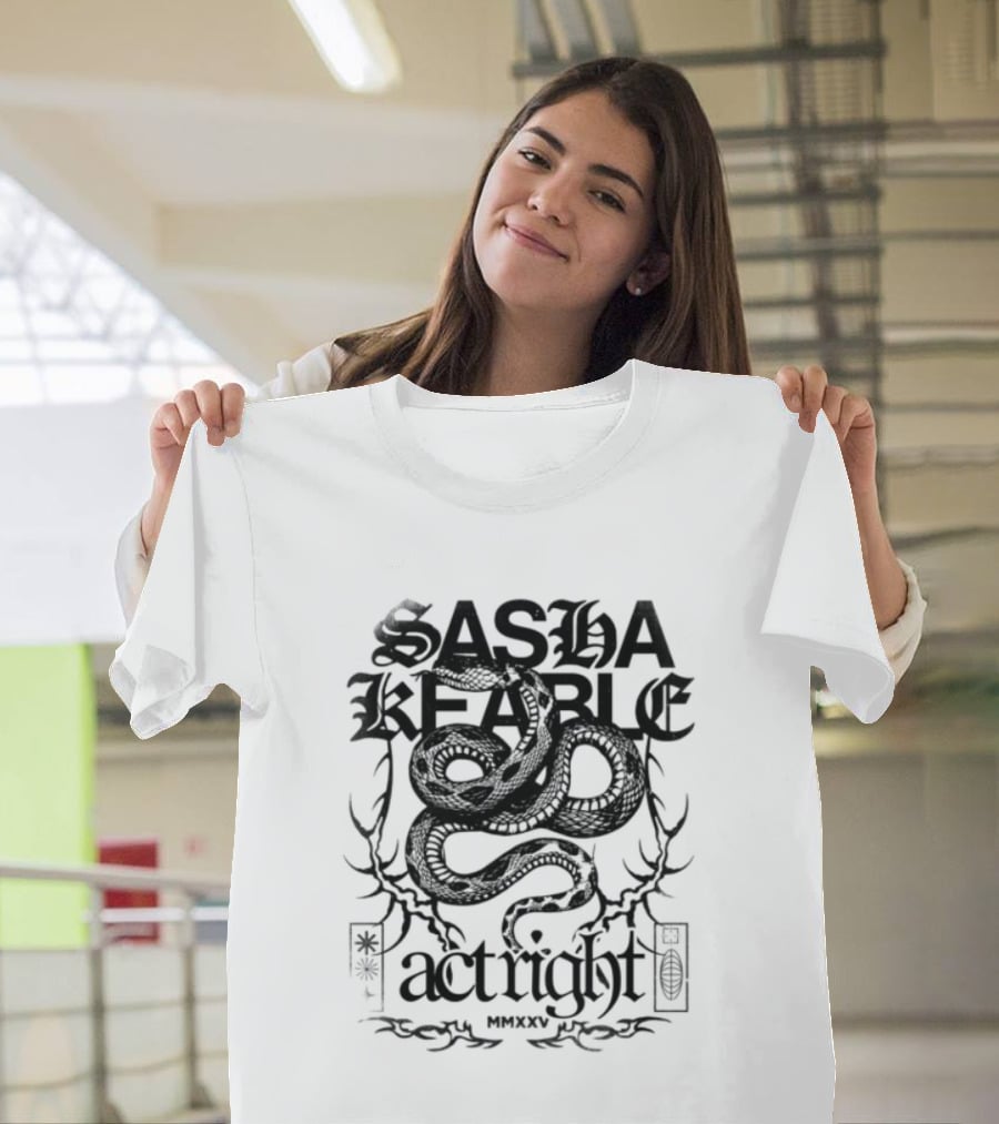 Sasha Keable Act Right US Tour White Snake T-Shirt