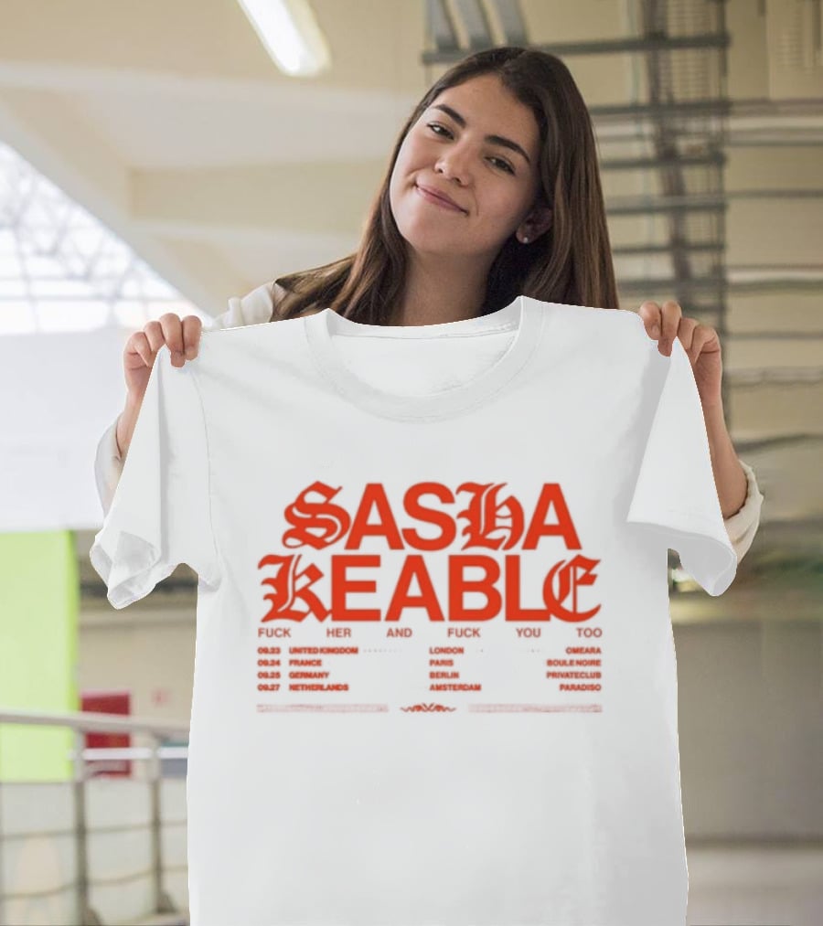 Sasha Keable 2024 Tour Dates And Locations List T-Shirt