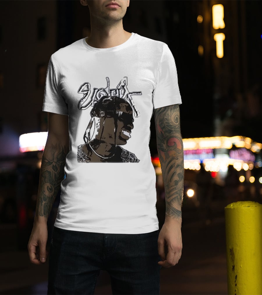 T Scott Utopia Cactus Jack Smiling T-Shirt