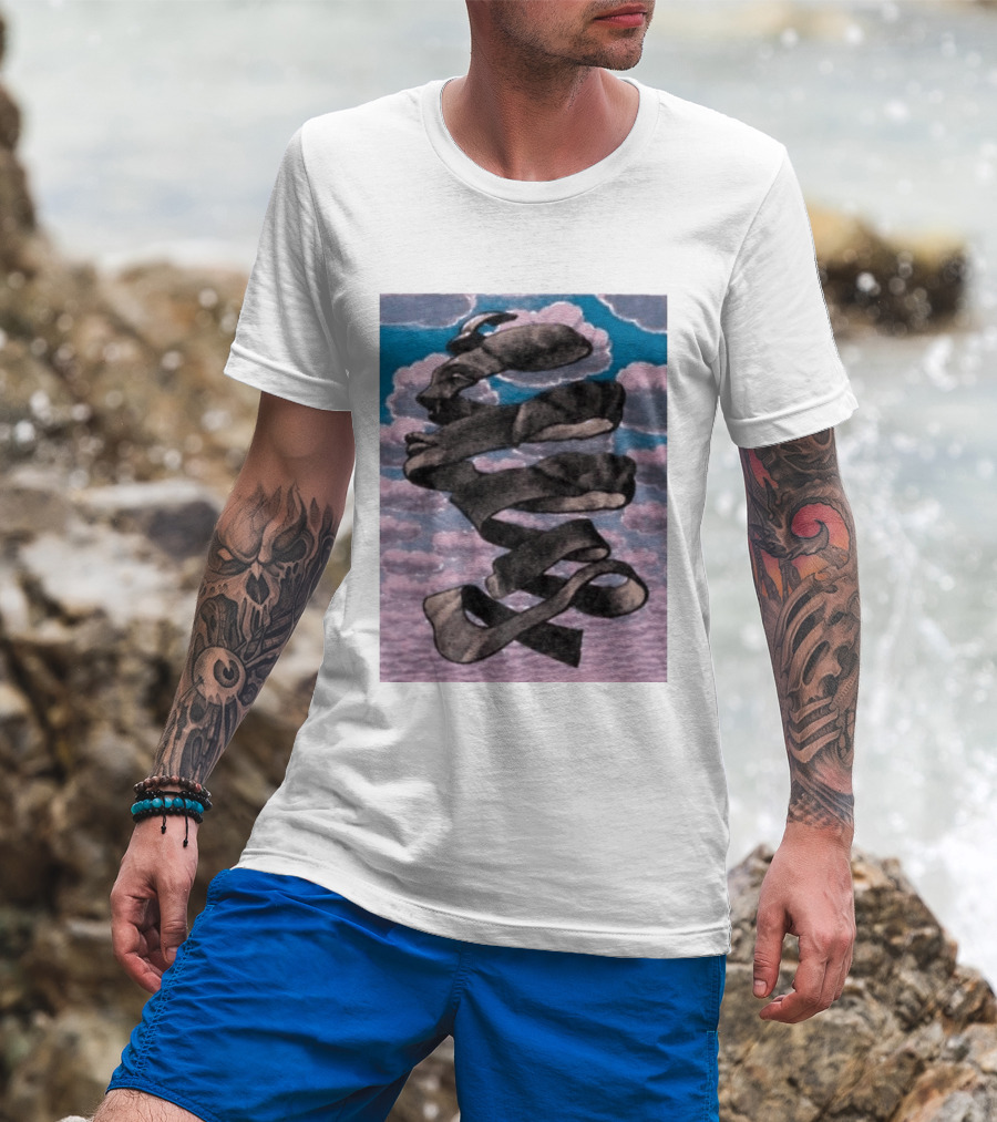 Tom Holland MC Escher Infinite Mobius Strip Optical Illusion T-Shirt