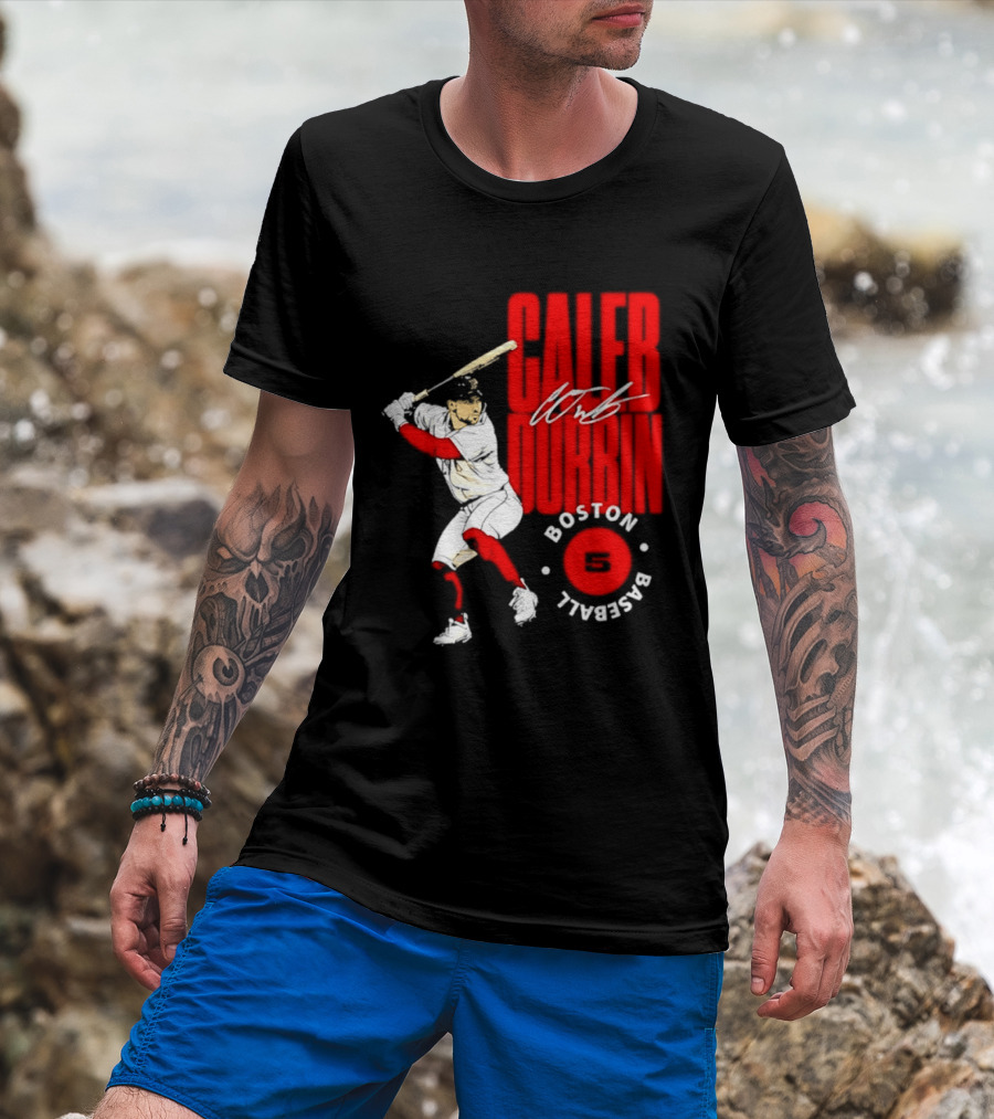 Caleb Durbin Boston Red Sox Baseball 5 T-Shirt