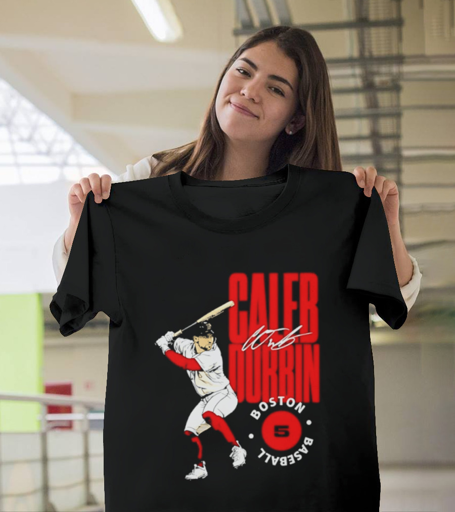 Caleb Durbin Boston Red Sox Baseball 5 T-Shirt