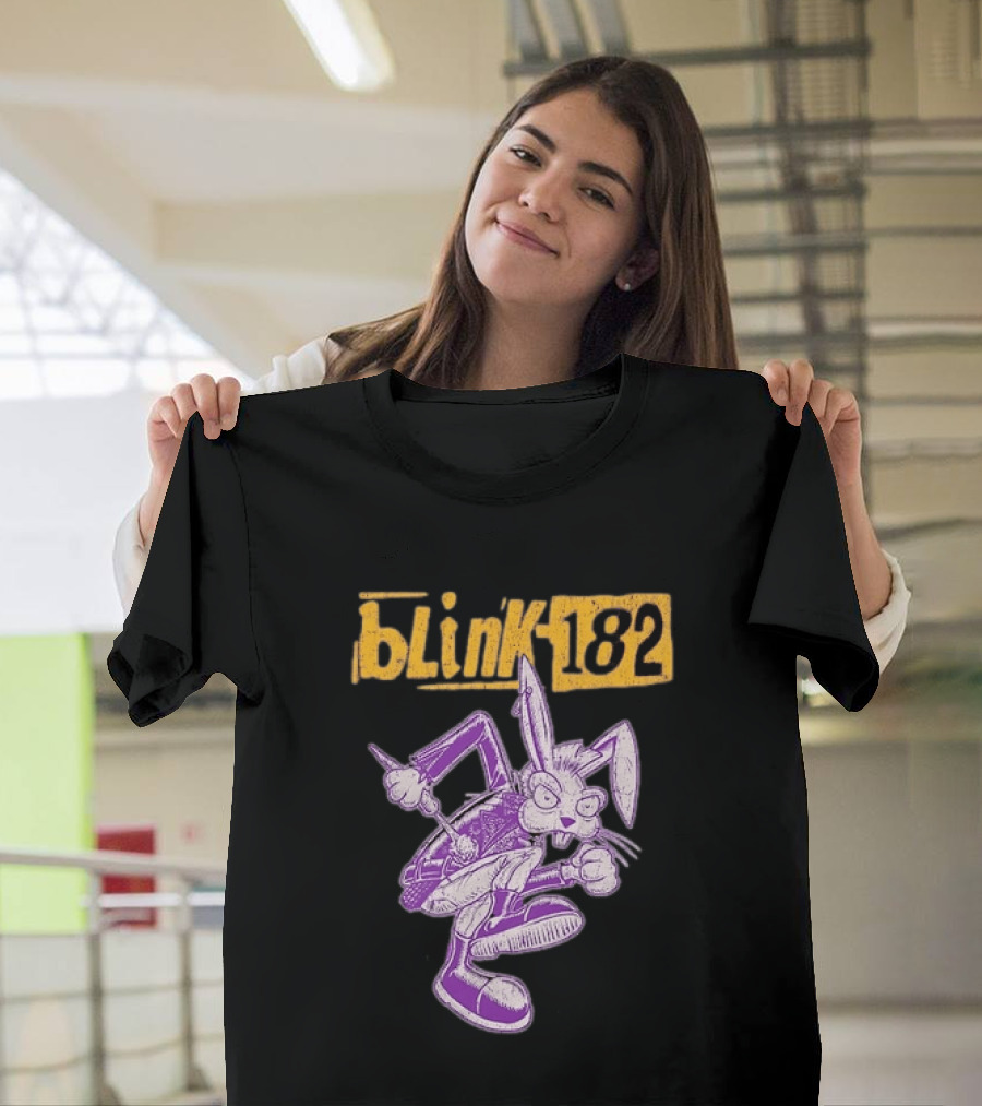 Blink 182 Distressed Punk Bunny T-Shirt