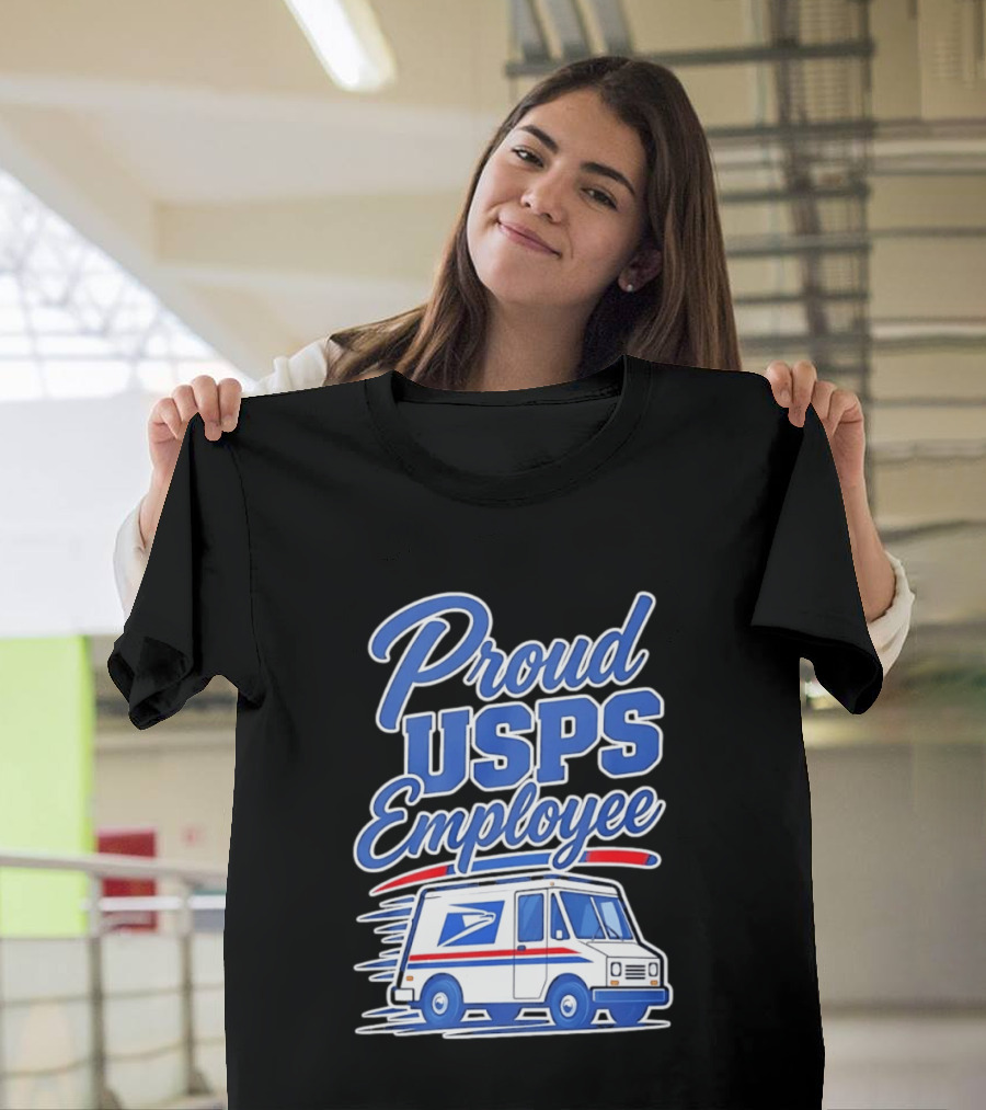 Proud USPS Employee With Postal Truck T-Shirt