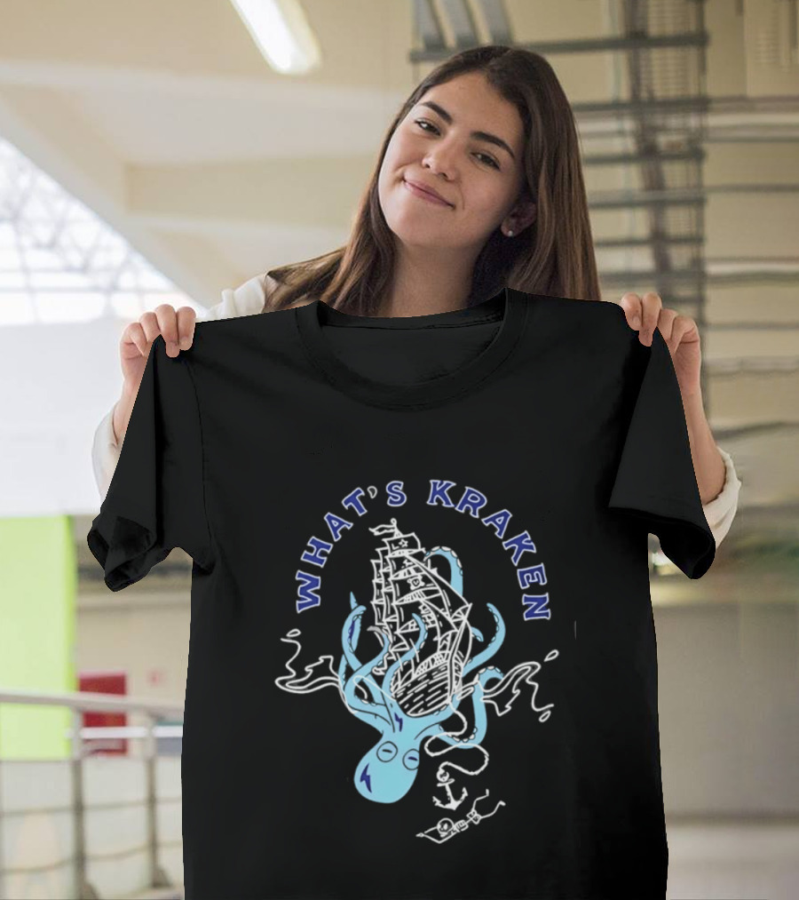 What's Kraken Octopus Sea Adventure Maritime Ship T-Shirt