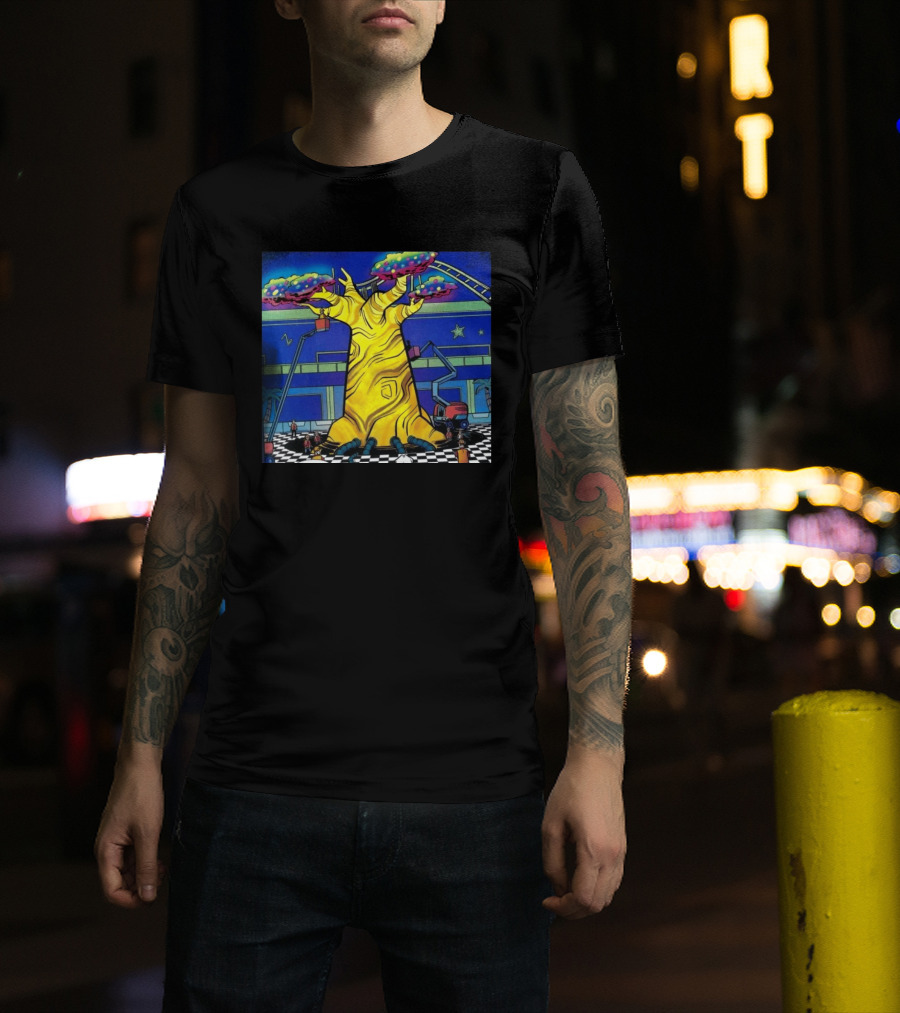 Imaginative Whimsical Fantasy Tree With Amusement Park Adventures T-Shirt