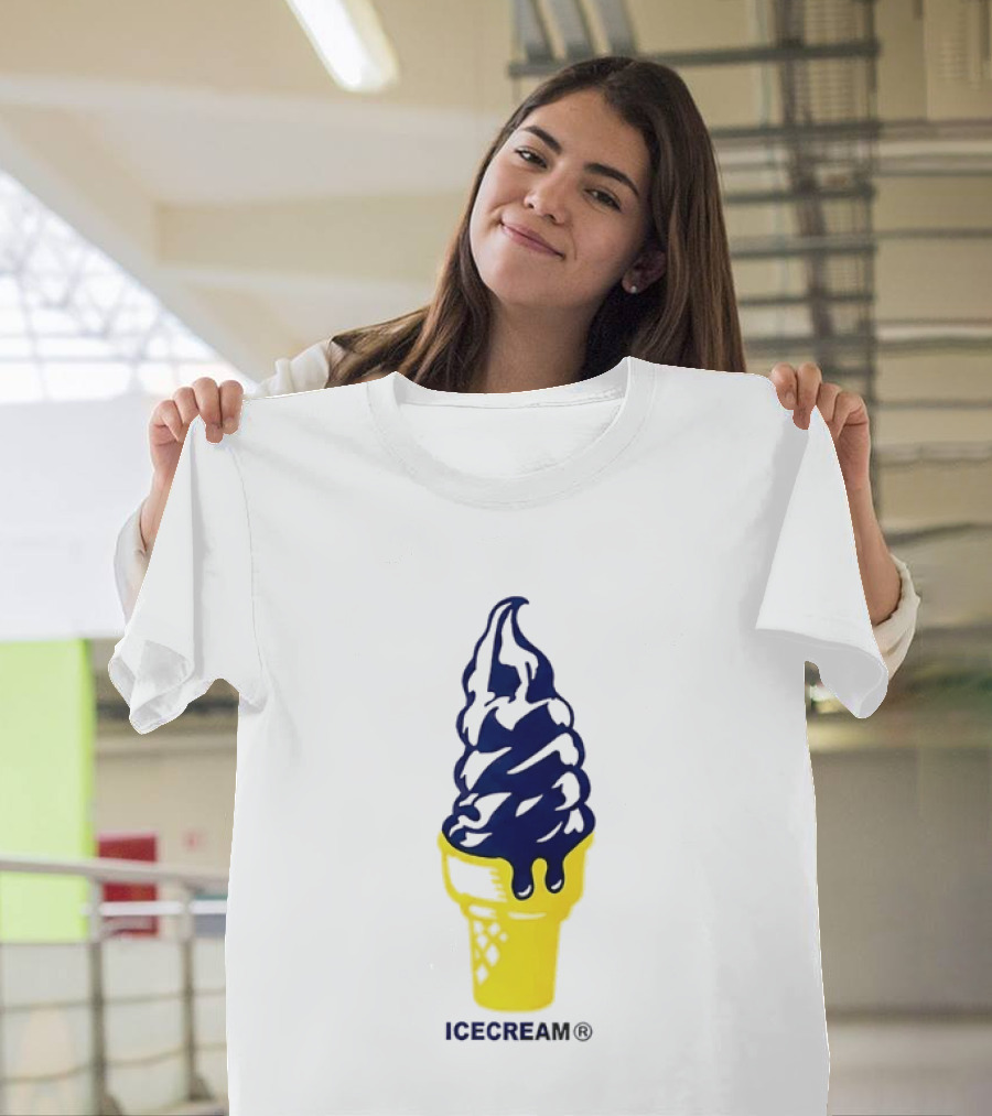 Trevor Goosby Icecream Soft Serve Brand Yellow Cone T-Shirt