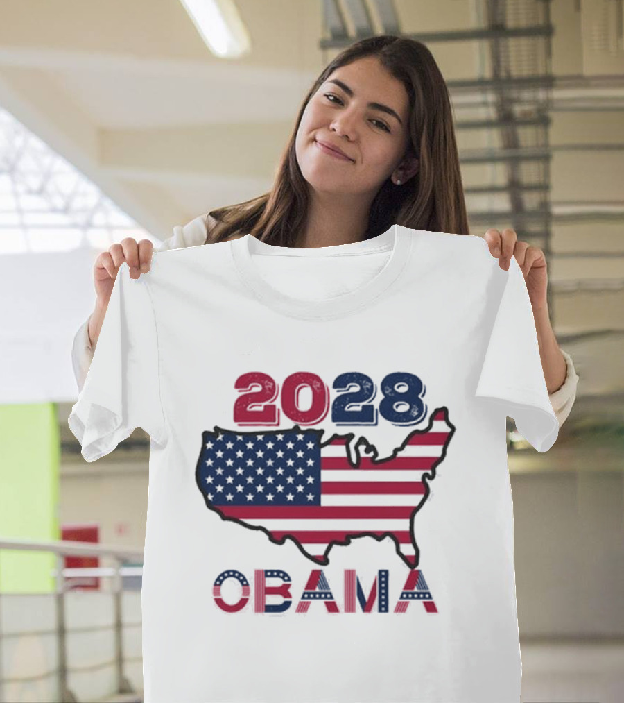 Barack Obama 2028 For President Election T-Shirt