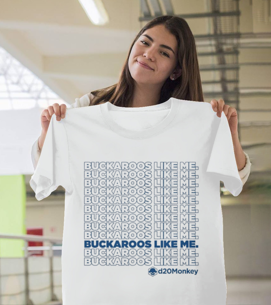 Buckaroos Like Me D20Monkey Cowboy Western T-Shirt