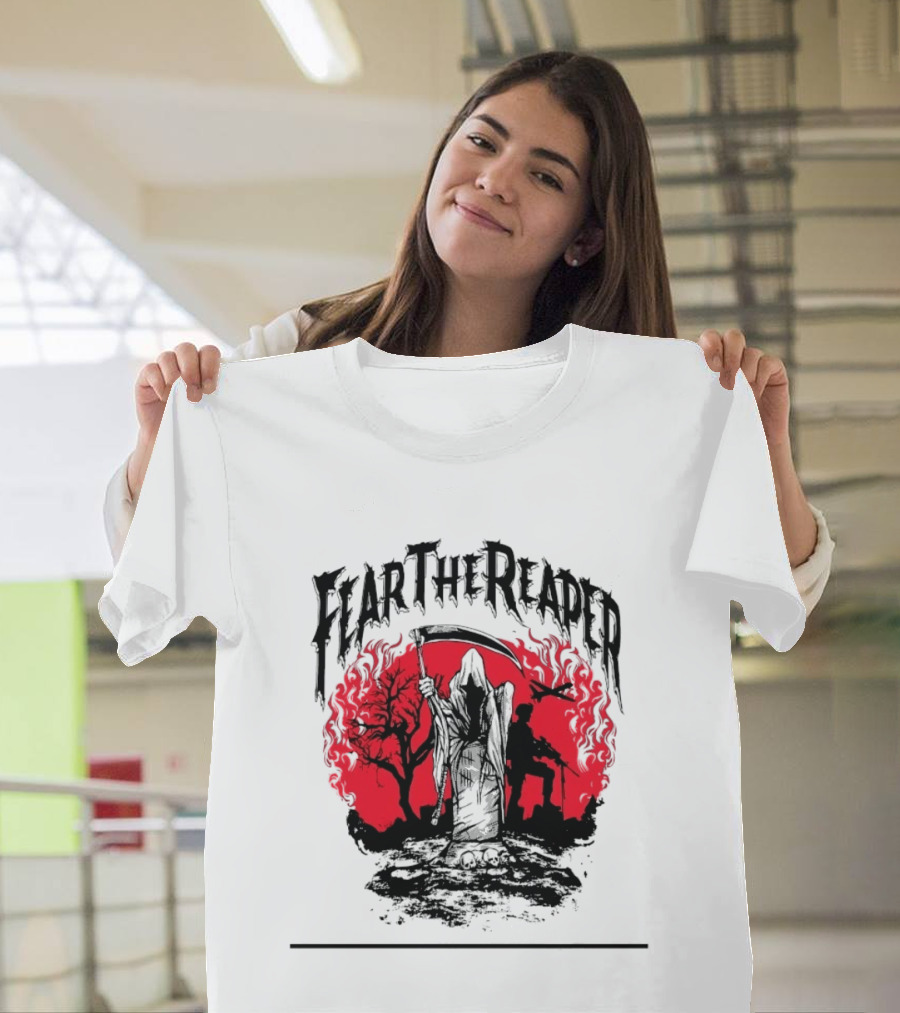 Fear The Reaper Grim Reaper Soldier Military T-Shirt