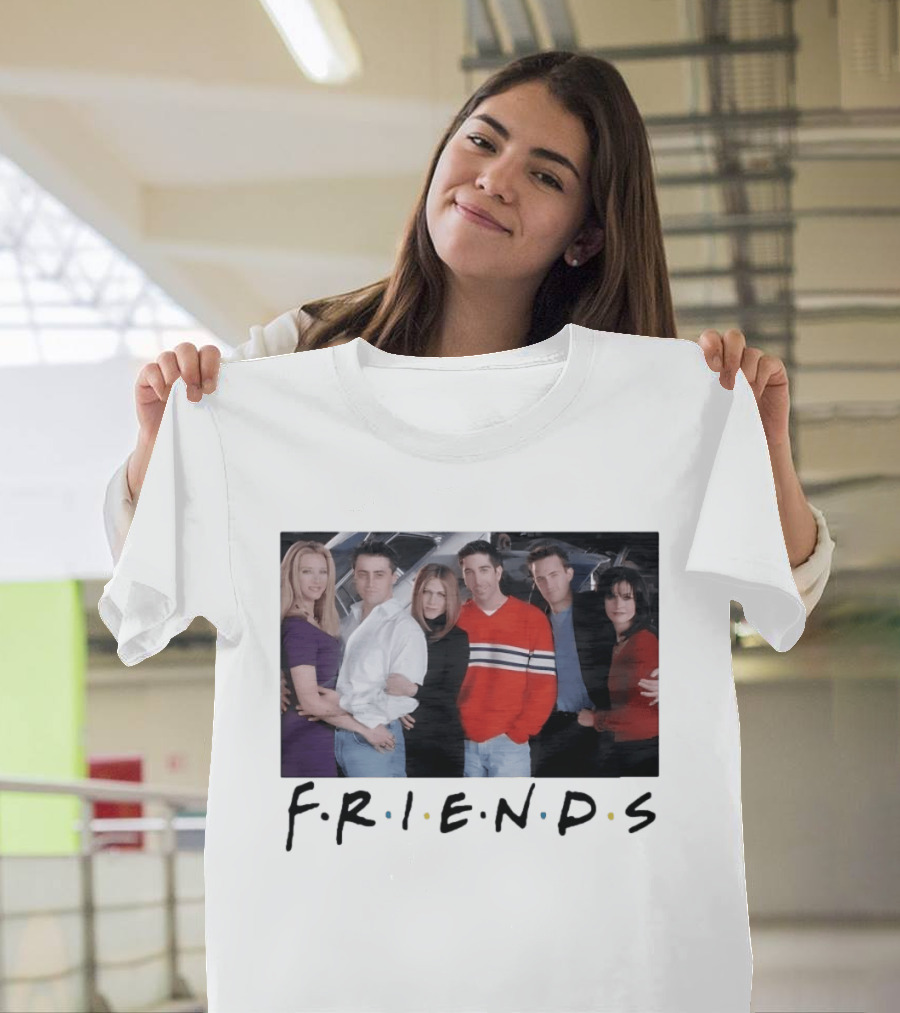 Friends Cast Group 90s Sitcom Rachel Green T-Shirt