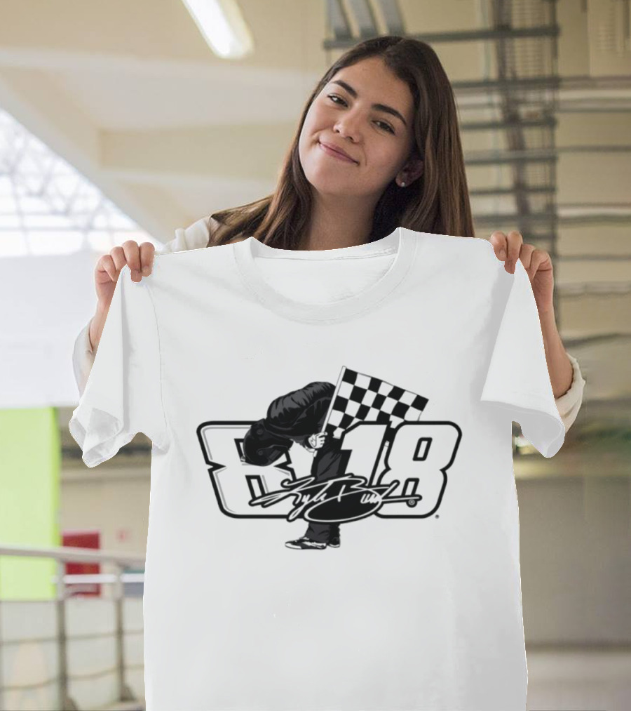 Kyle Busch 18 NASCAR Race Car Driver T-Shirt