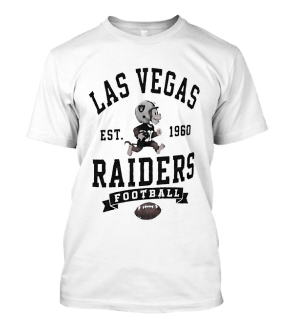 Las Vegas Raiders X Monkey Running Football Est 1960 T-Shirt