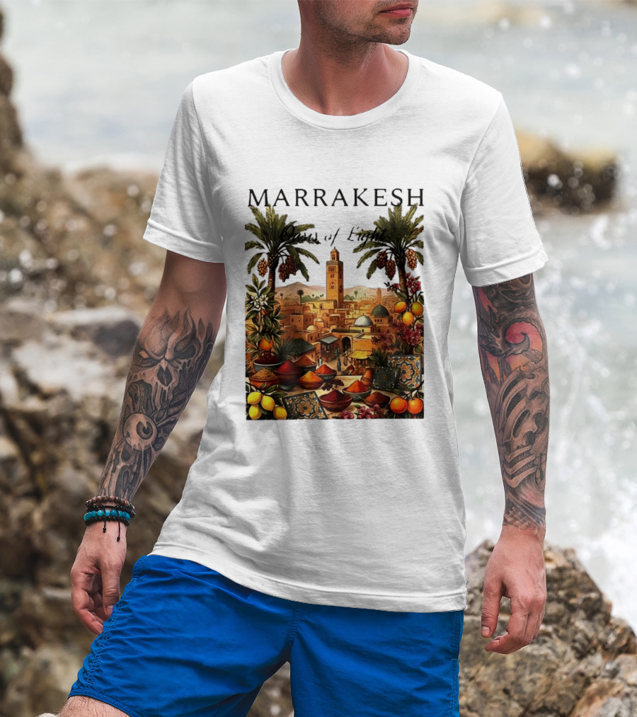 Marrakesh Oasis Of Light Noise Spices And Good Vibes T-Shirt