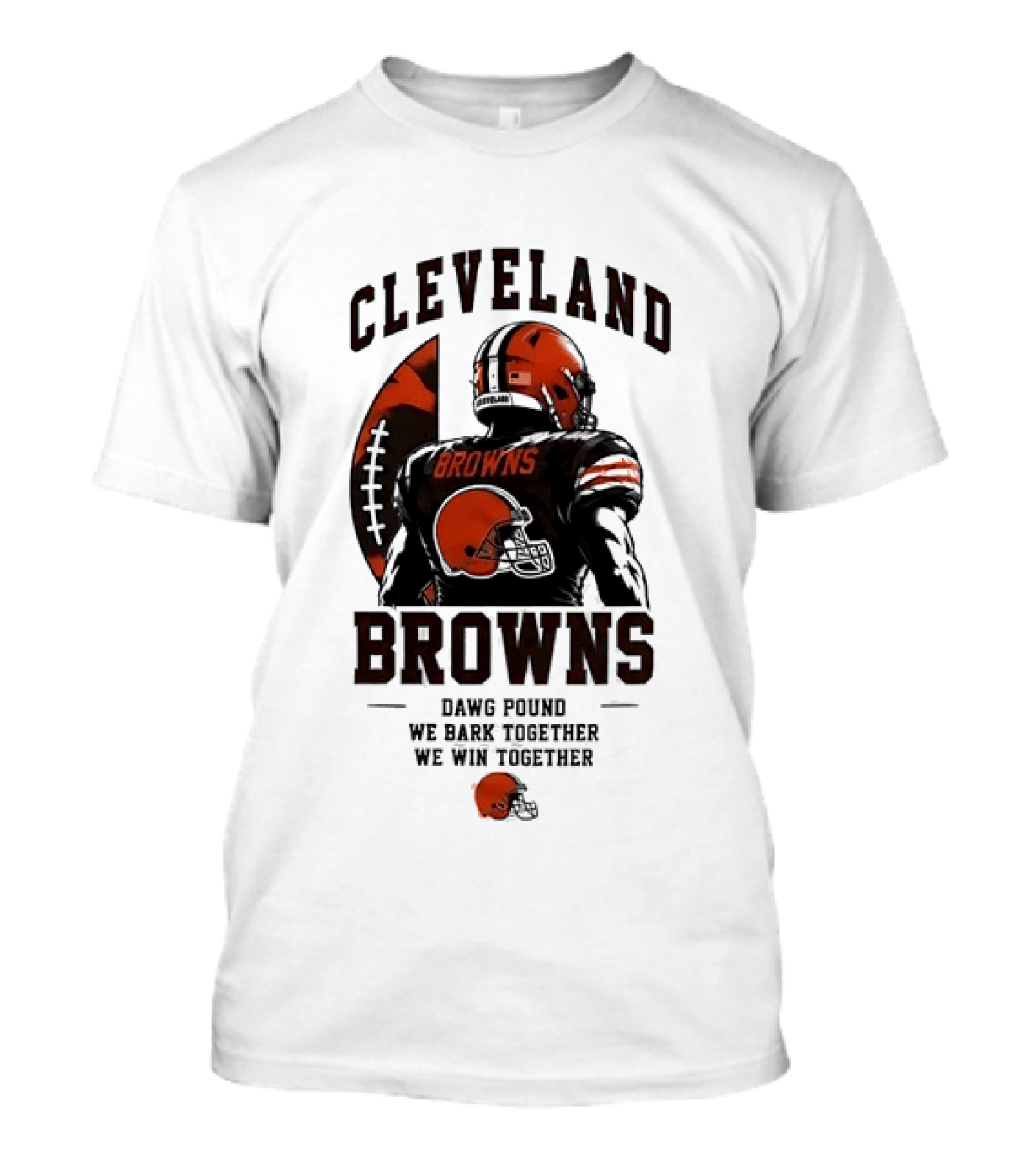 Cleveland Browns Dawg Pound We Bark Together We Win Together T-Shirt