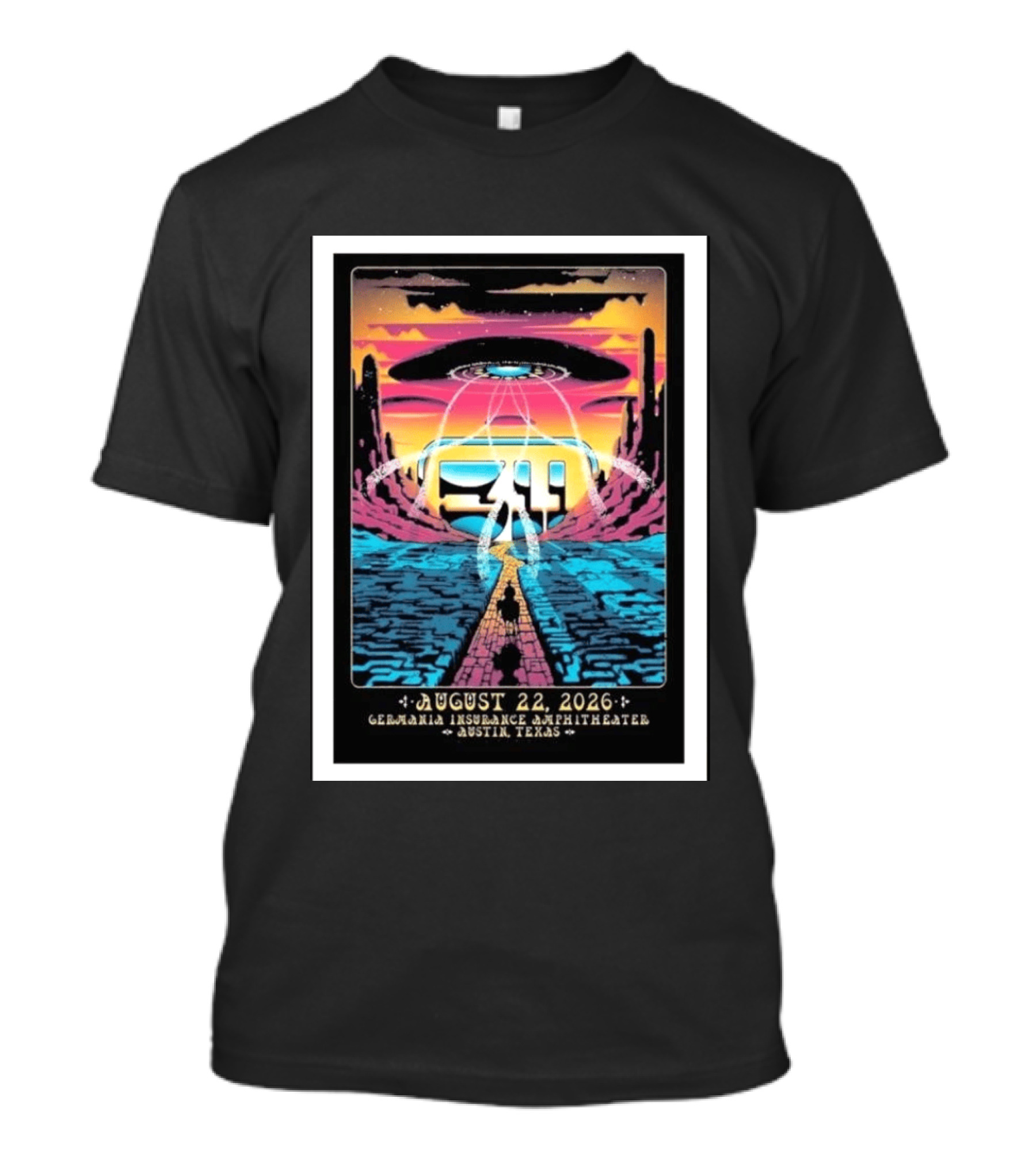 311 Band Live At Germania Insurance Amphitheater Austin Texas August 22 2026 Event T-Shirt