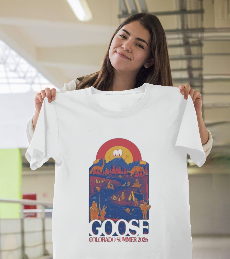 Goose Colorado Summer 2026 Illustrated Camping Adventure T-Shirt