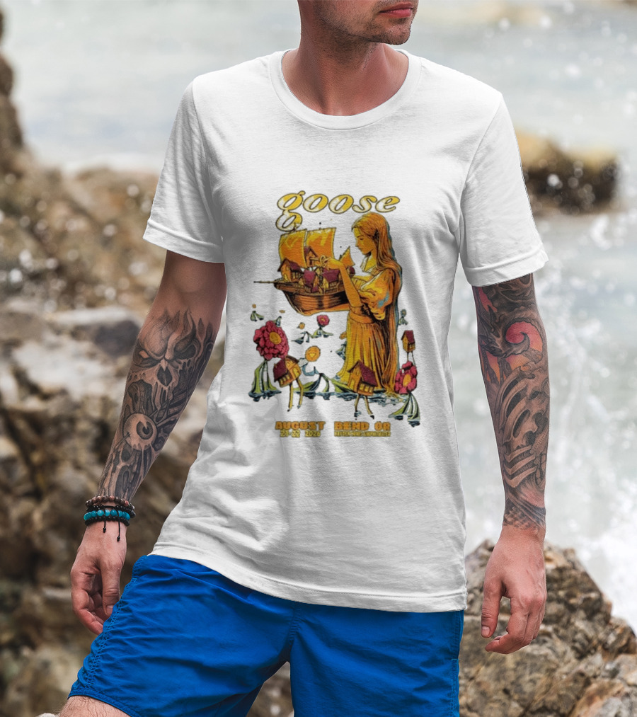 Goose Bend OR August 21 22 2026 Tour Goose Interdimensional Pizza Event T-Shirt
