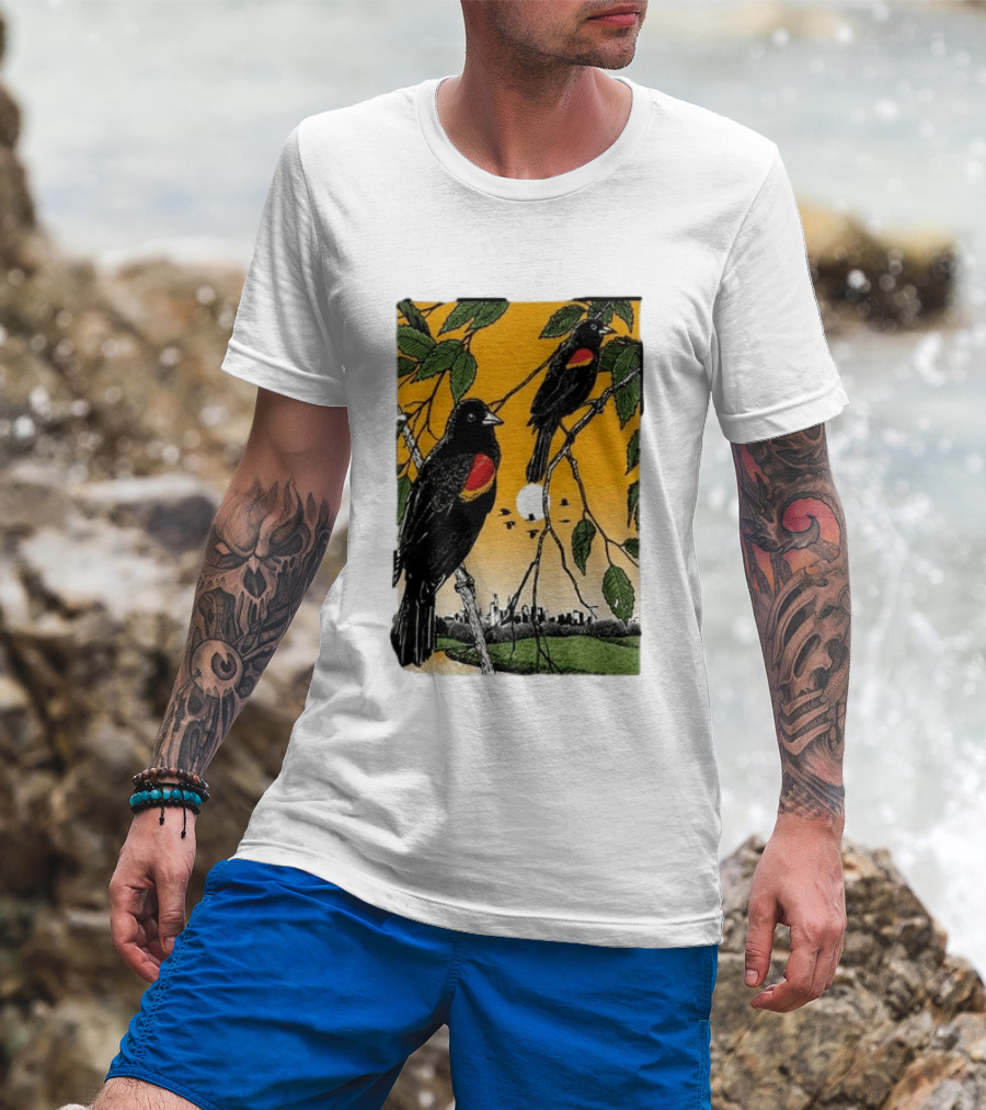 Gregory Alan Isakov Philadelphia August 21 2026 Red Winged Blackbirds City Skyline T-Shirt