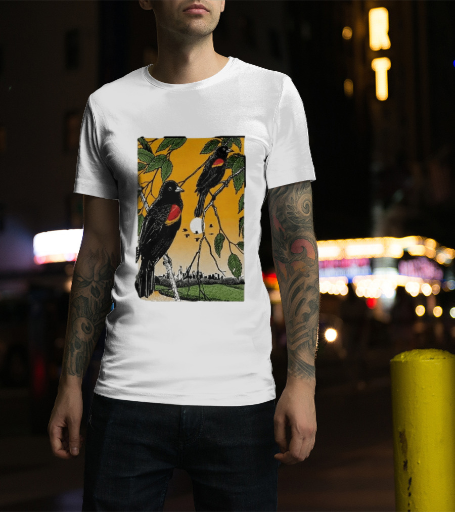 Gregory Alan Isakov Philadelphia August 21 2026 Red Winged Blackbirds City Skyline T-Shirt
